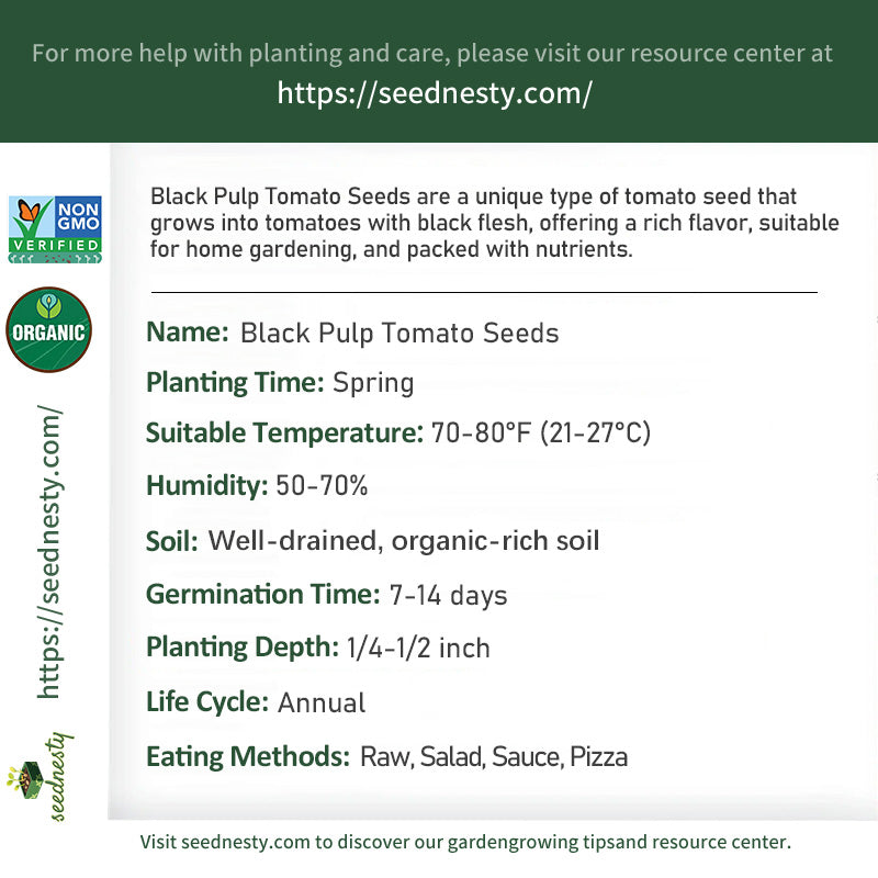 Black Pulp Tomato Seeds – Seednesty